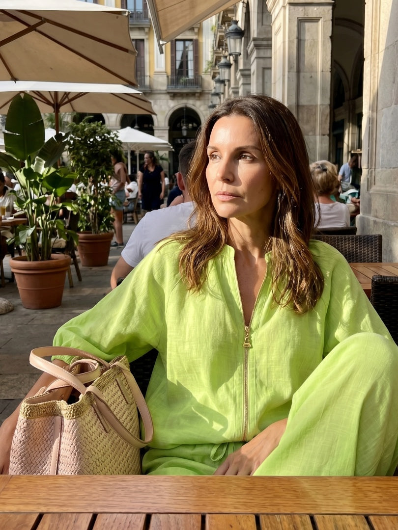 Beatrice | Pantaloni a Palazzo Donna Vita Elastica Gamba Larga