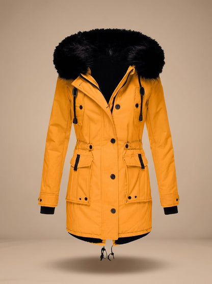 Beatrice | Parka Donna Invernale con Cappuccio in Pelliccia Sintetica