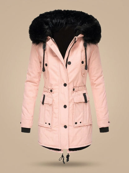 Beatrice | Parka Donna Invernale con Cappuccio in Pelliccia Sintetica