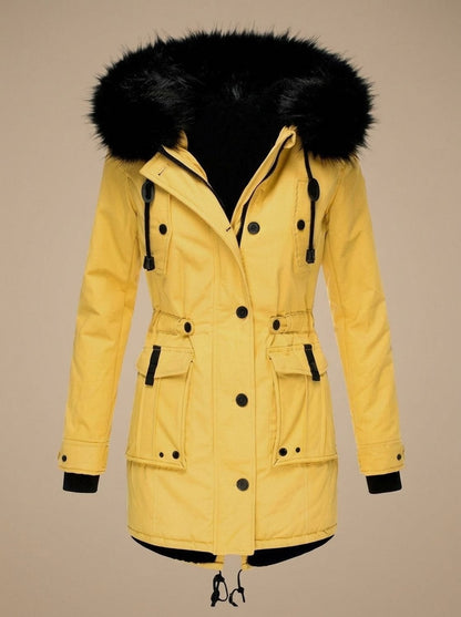 Beatrice | Parka Donna Invernale con Cappuccio in Pelliccia Sintetica