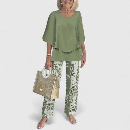 Camilla | Completo Donna Pantaloni Larghi Stampati Floreale