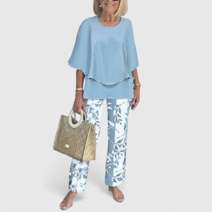 Camilla | Completo Donna Pantaloni Larghi Stampati Floreale