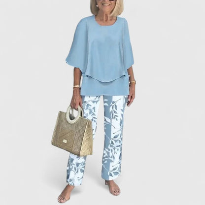 Camilla | Completo Donna Pantaloni Larghi Stampati Floreale