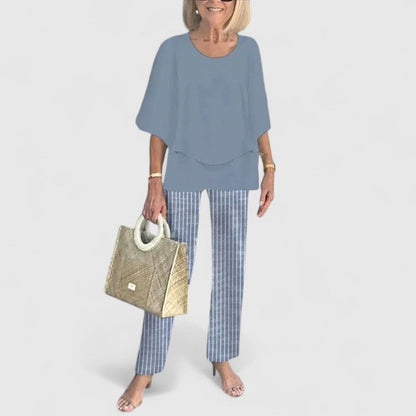 Camilla | Completo Donna Pantaloni Larghi Stampati Floreale
