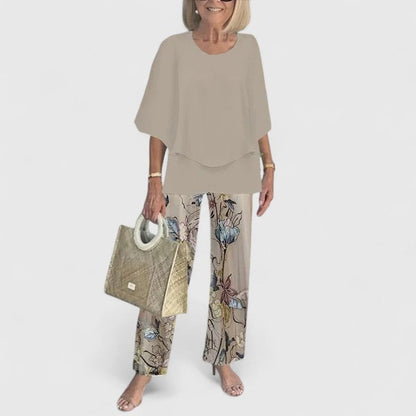 Camilla | Completo Donna Pantaloni Larghi Stampati Floreale