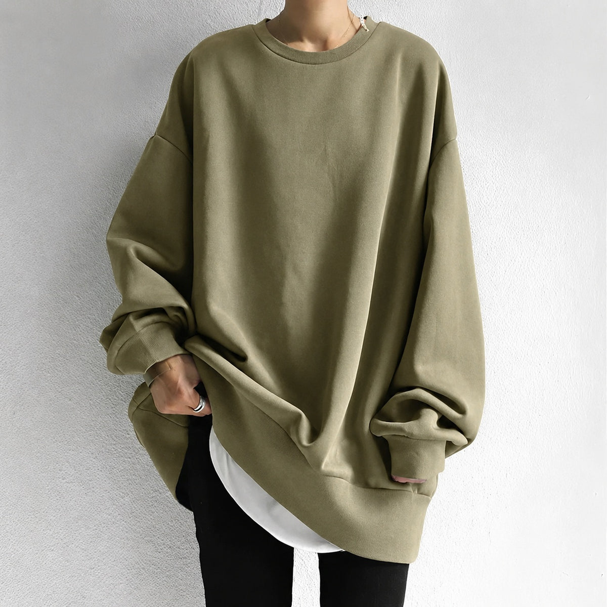 Camilla | Maglia a Maniche Lunghe Oversize Donna Girocollo