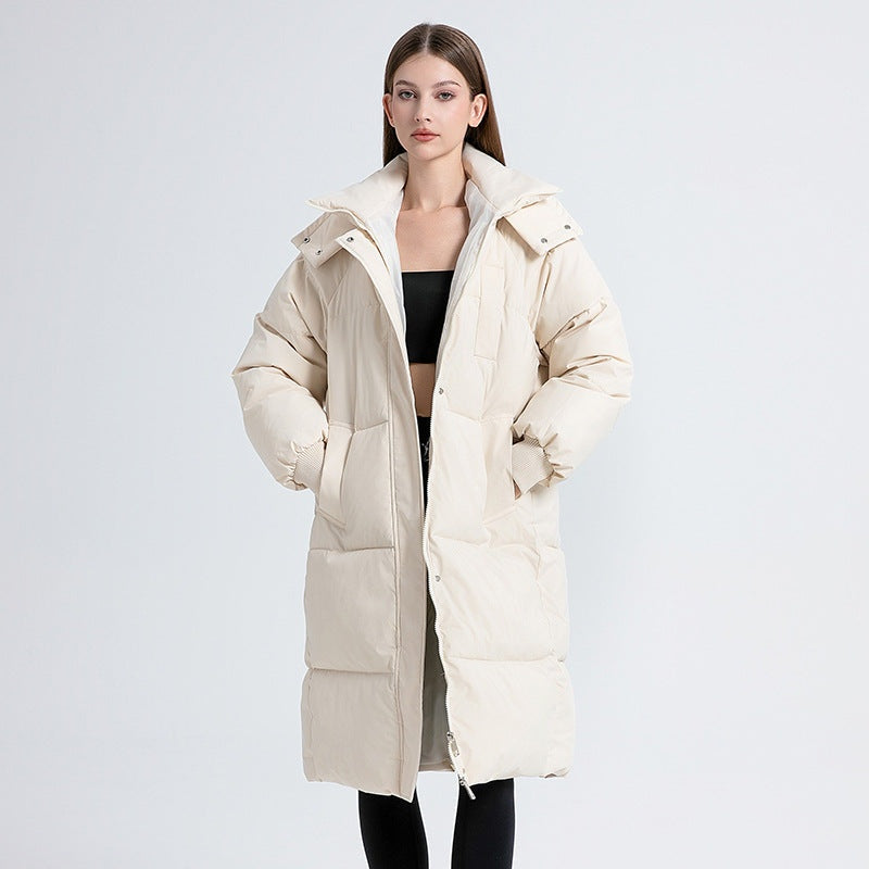 Caterina | Piumino Lungo con Cappuccio Donna Oversize
