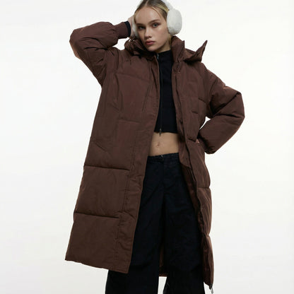 Caterina | Piumino Lungo con Cappuccio Donna Oversize