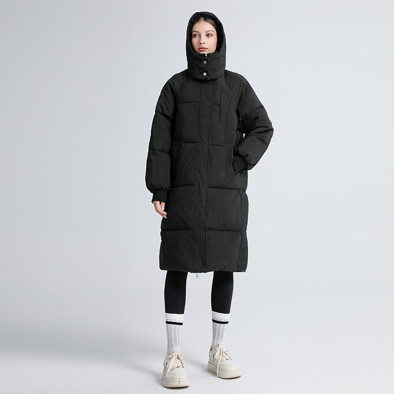 Caterina | Piumino Lungo con Cappuccio Donna Oversize