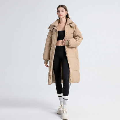 Caterina | Piumino Lungo con Cappuccio Donna Oversize