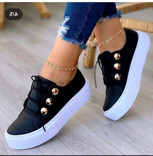 Chiara | Scarpe da Ginnastica Donna Piattaforma Borchie