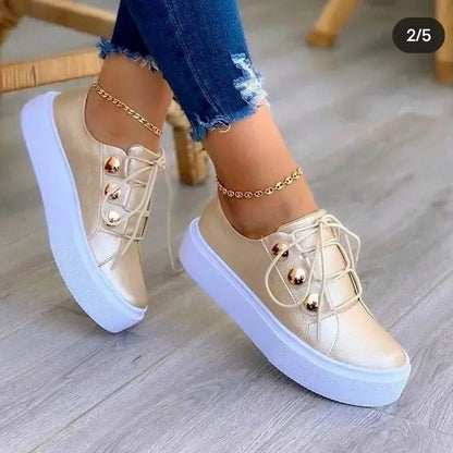Chiara | Scarpe da Ginnastica Donna Piattaforma Borchie
