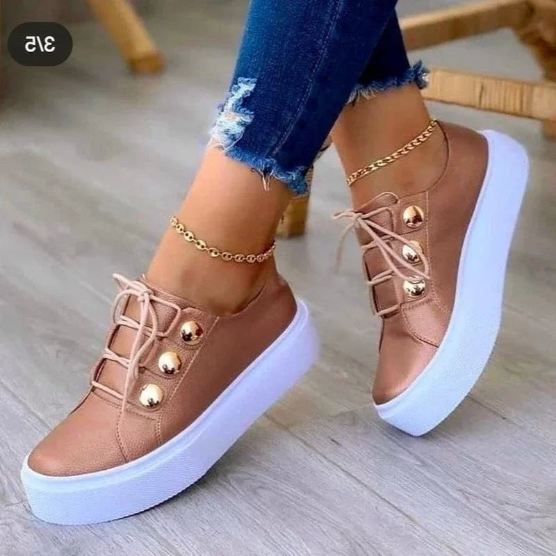 Chiara | Scarpe da Ginnastica Donna Piattaforma Borchie