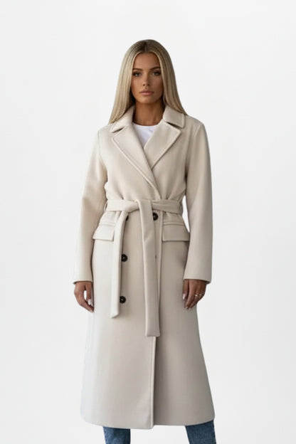 Daniela | Cappotto Lungo di Lana Donna con Cintura