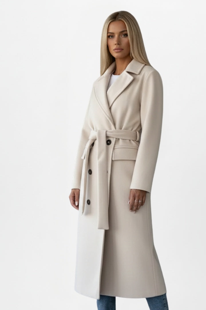 Daniela | Cappotto Lungo di Lana Donna con Cintura