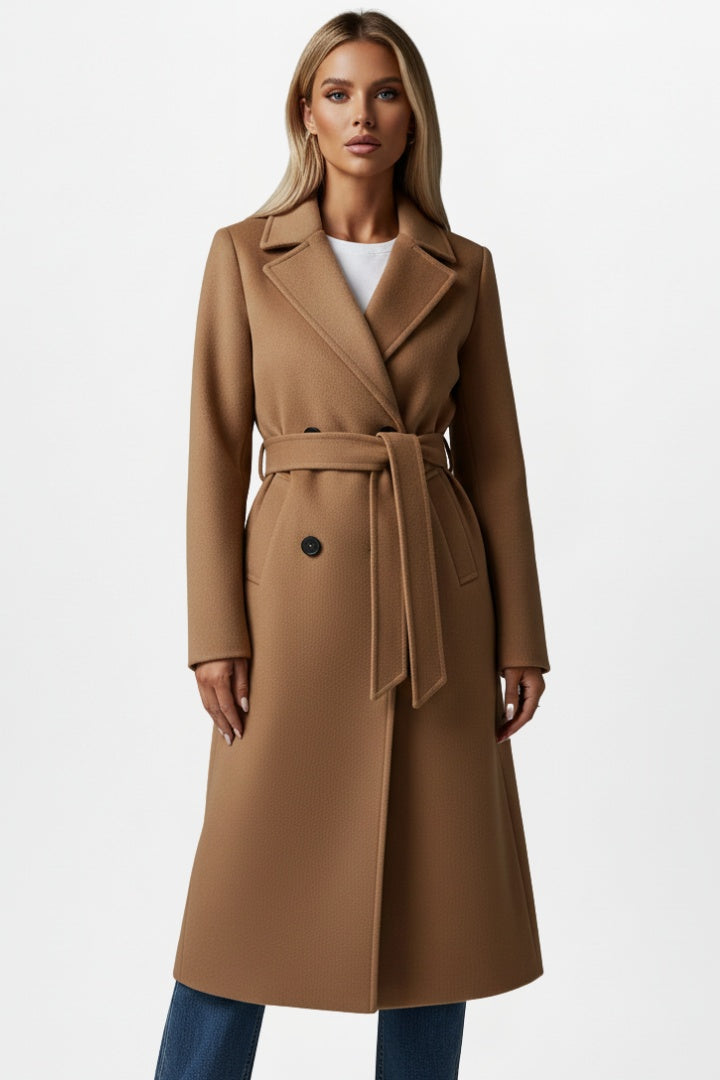Daniela | Cappotto Lungo di Lana Donna con Cintura