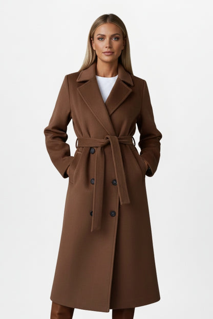 Daniela | Cappotto Lungo di Lana Donna con Cintura