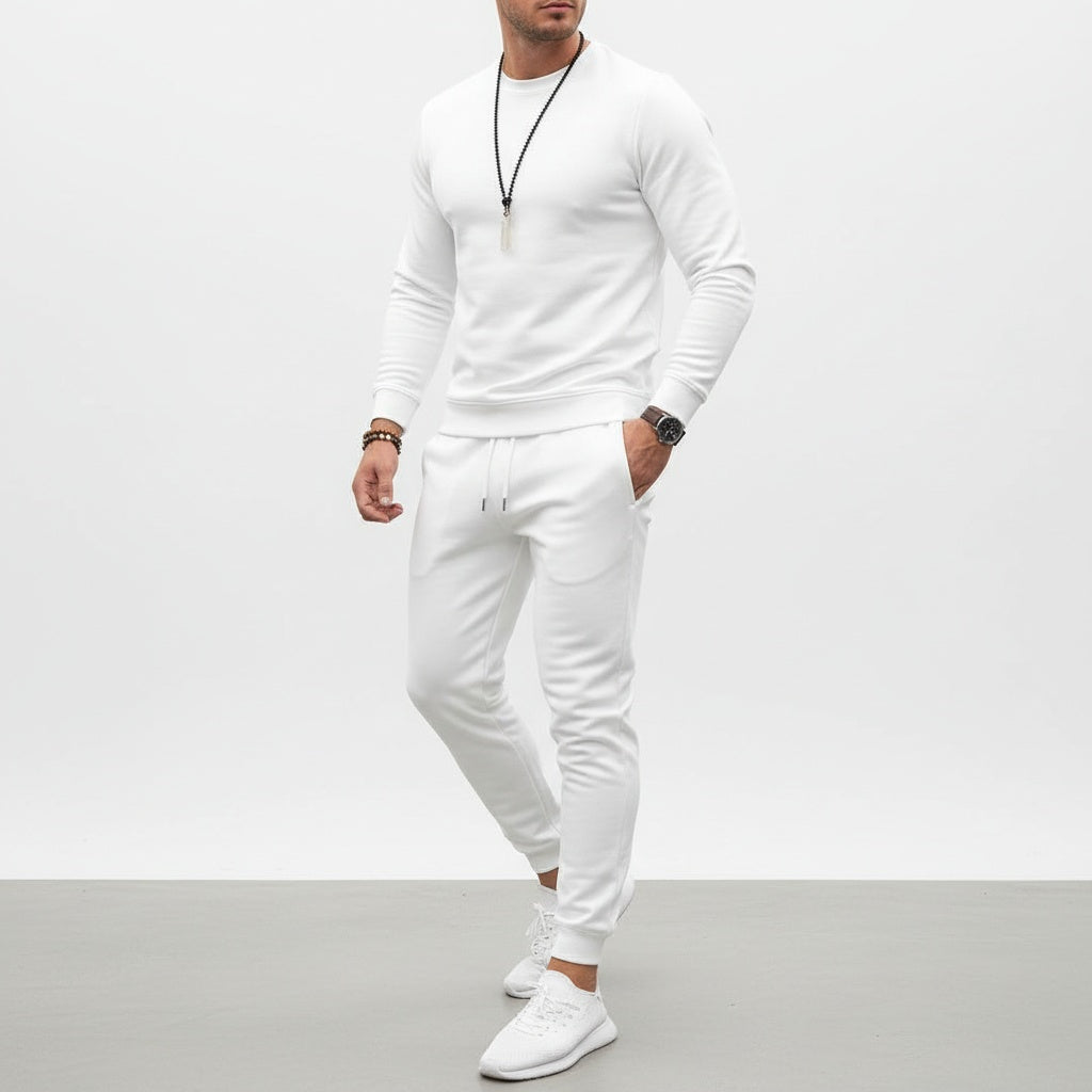 Dario | Completo Tuta Uomo Felpa Girocollo Jogger
