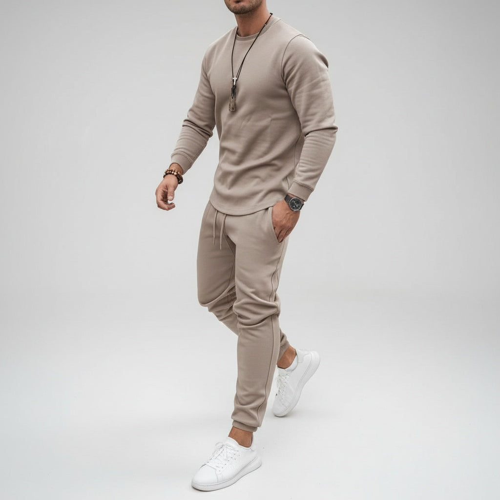 Dario | Completo Tuta Uomo Felpa Girocollo Jogger