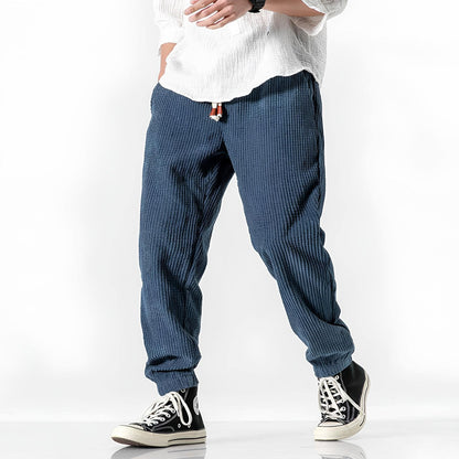 Dario | Pantaloni in Velluto a Coste Uomo Vita Elastica
