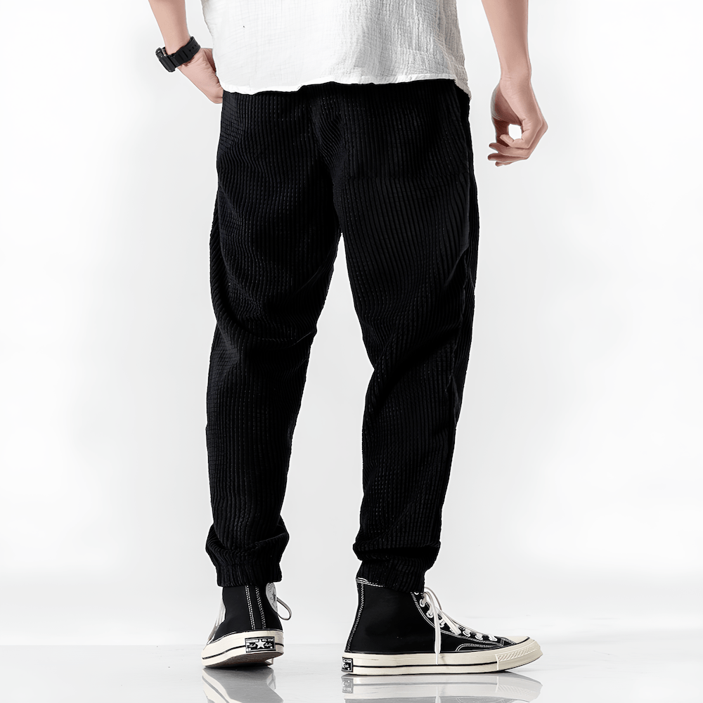 Dario | Pantaloni in Velluto a Coste Uomo Vita Elastica
