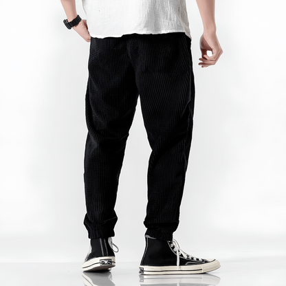 Dario | Pantaloni in Velluto a Coste Uomo Vita Elastica