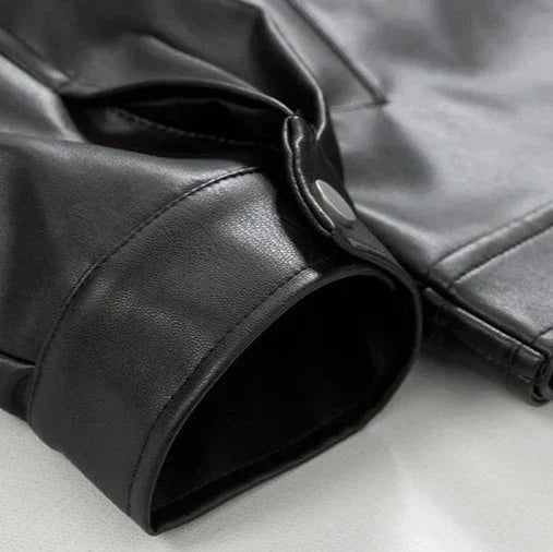 Davide | Giacca di Pelle Uomo Oversize con Zip