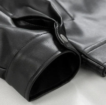 Davide | Giacca di Pelle Uomo Oversize con Zip