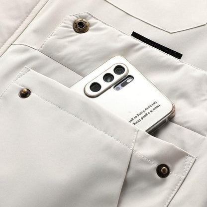 Davide | Parka Impermeabile con Cappuccio Uomo Multitasche