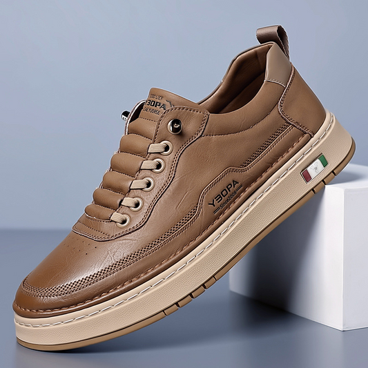 Davide | Sneakers in Pelle Uomo Scarpe da Ginnastica Lacci