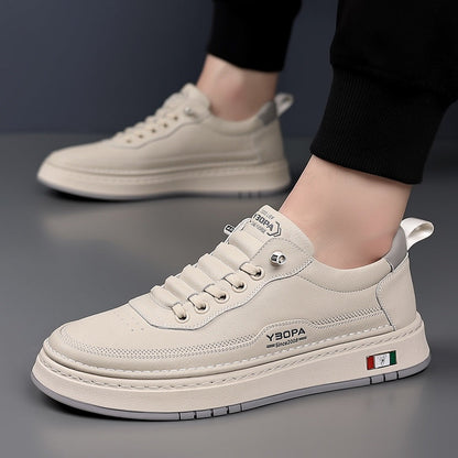 Davide | Sneakers in Pelle Uomo Scarpe da Ginnastica Lacci