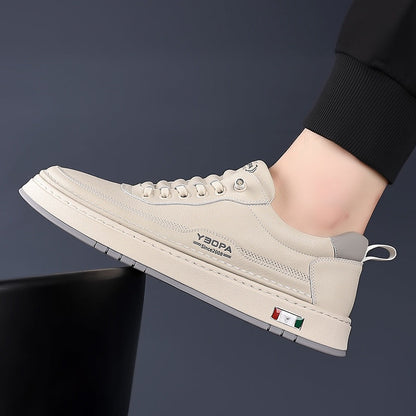 Davide | Sneakers in Pelle Uomo Scarpe da Ginnastica Lacci