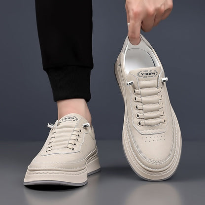 Davide | Sneakers in Pelle Uomo Scarpe da Ginnastica Lacci