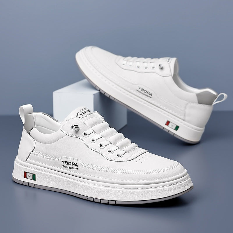 Davide | Sneakers in Pelle Uomo Scarpe da Ginnastica Lacci