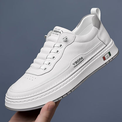 Davide | Sneakers in Pelle Uomo Scarpe da Ginnastica Lacci
