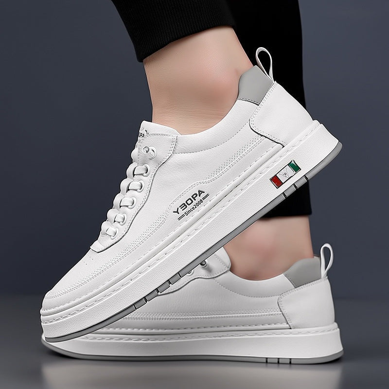 Davide | Sneakers in Pelle Uomo Scarpe da Ginnastica Lacci