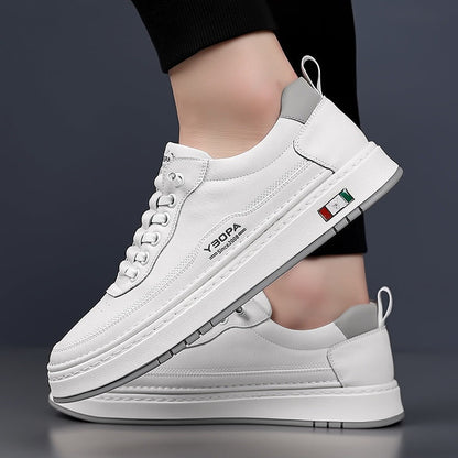 Davide | Sneakers in Pelle Uomo Scarpe da Ginnastica Lacci