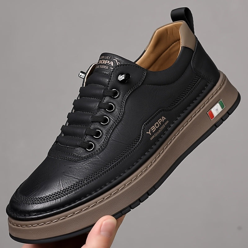 Davide | Sneakers in Pelle Uomo Scarpe da Ginnastica Lacci