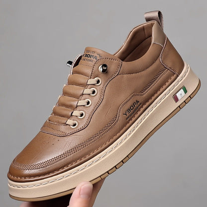 Davide | Sneakers in Pelle Uomo Scarpe da Ginnastica Lacci