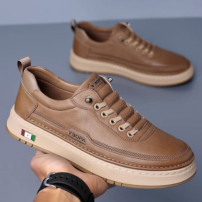 Davide | Sneakers in Pelle Uomo Scarpe da Ginnastica Lacci