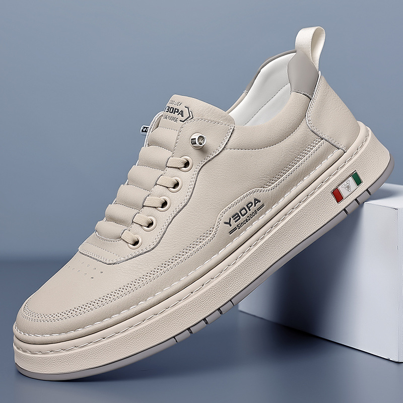 Davide | Sneakers in Pelle Uomo Scarpe da Ginnastica Lacci