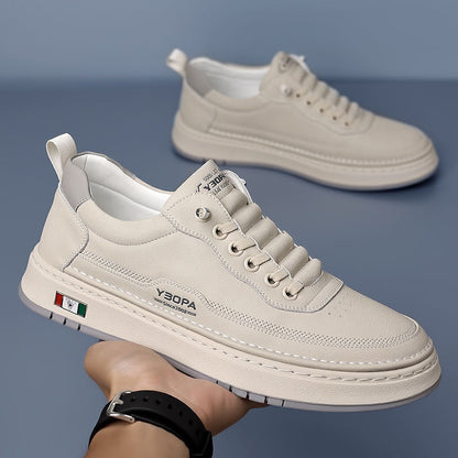 Davide | Sneakers in Pelle Uomo Scarpe da Ginnastica Lacci