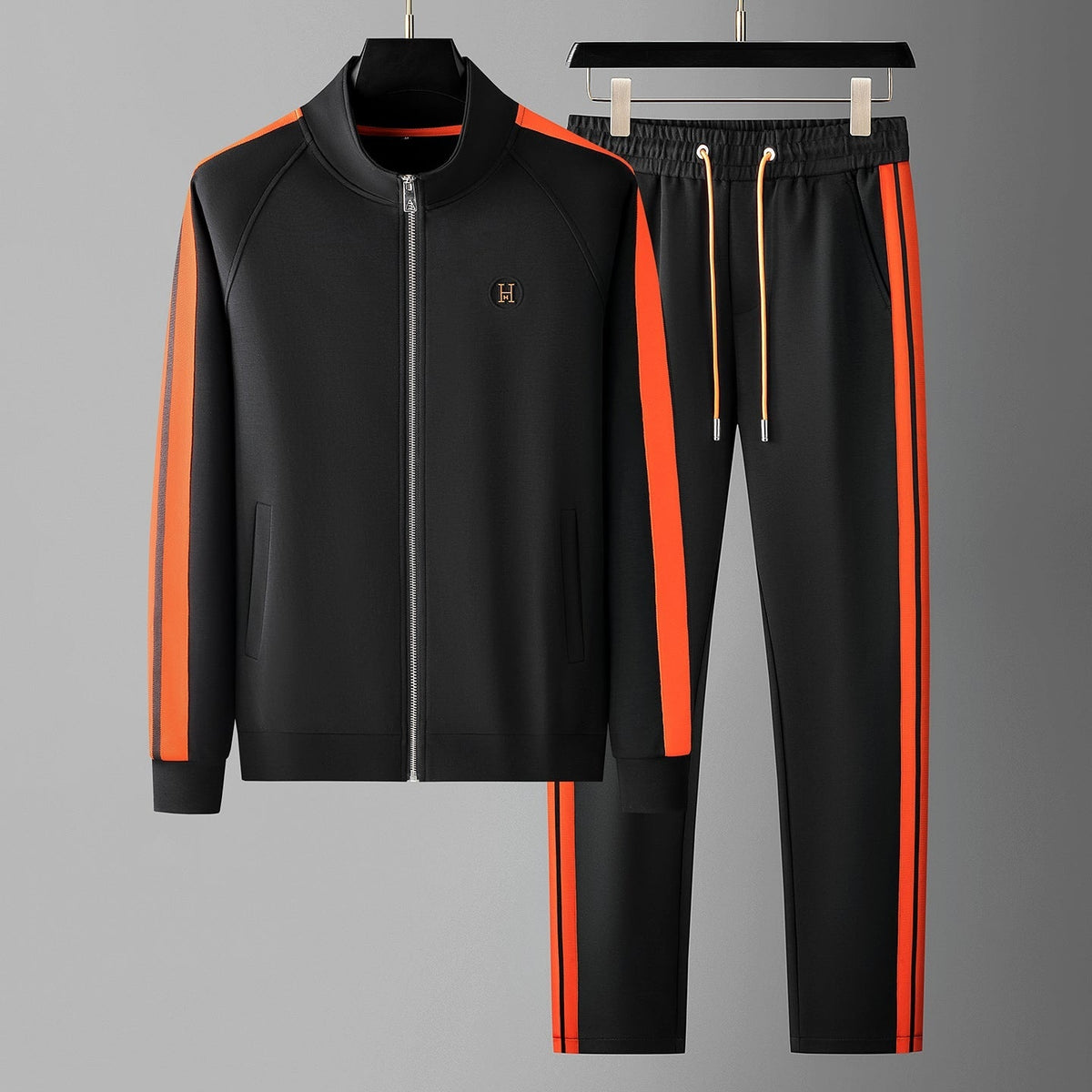 Davide | Tuta Sportiva Uomo Completo con Zip e Bande a Contrasto