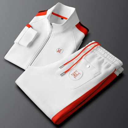 Davide | Tuta Sportiva Uomo Completo con Zip e Bande a Contrasto