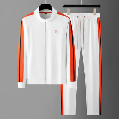 Davide | Tuta Sportiva Uomo Completo con Zip e Bande a Contrasto
