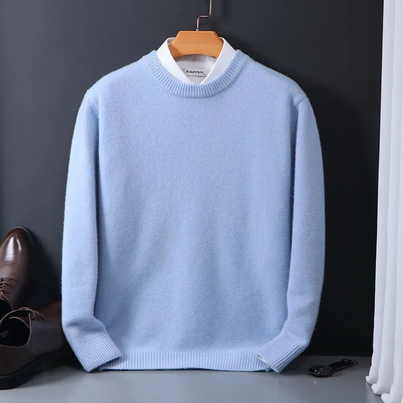 Edoardo | Maglia a Maniche Lunghe Uomo Pullover Cashmere Girocollo