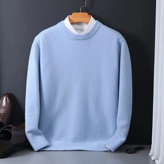 Edoardo | Maglia a Maniche Lunghe Uomo Pullover Cashmere Girocollo