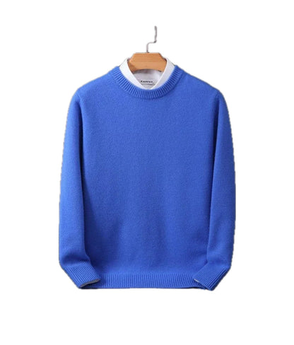 Edoardo | Maglia a Maniche Lunghe Uomo Pullover Cashmere Girocollo