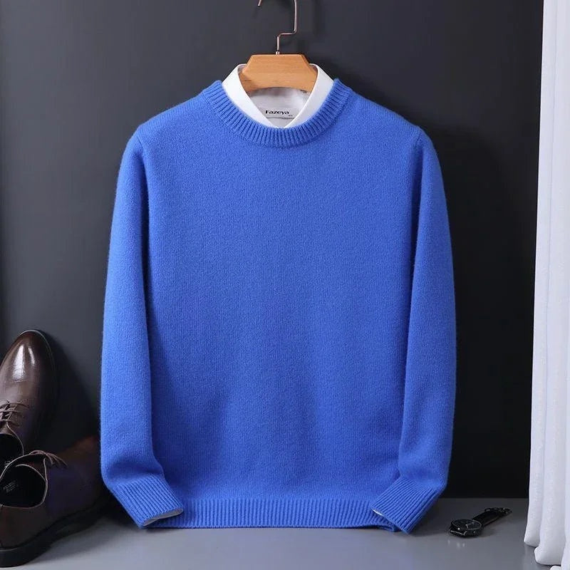 Edoardo | Maglia a Maniche Lunghe Uomo Pullover Cashmere Girocollo