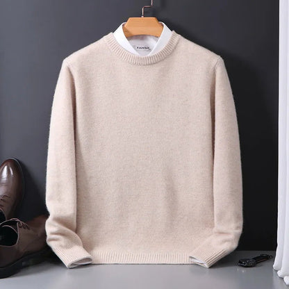 Edoardo | Maglia a Maniche Lunghe Uomo Pullover Cashmere Girocollo